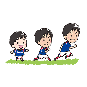 年代別のクラス編成で成長を促します。